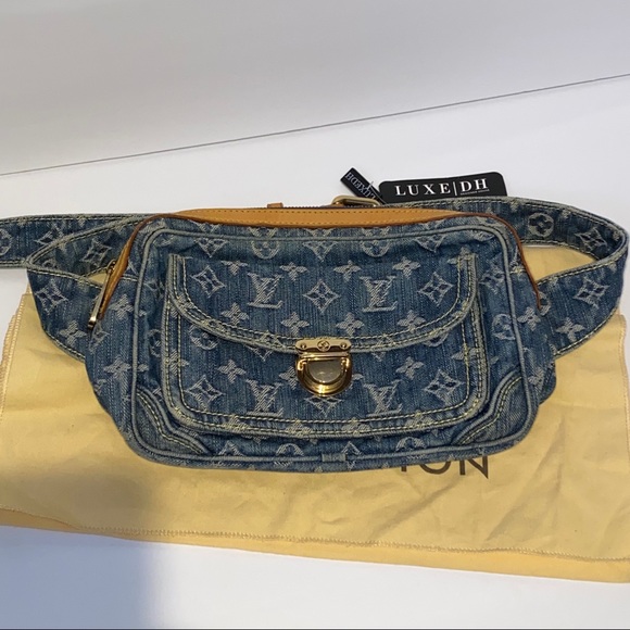 louis vuitton denim fanny pack